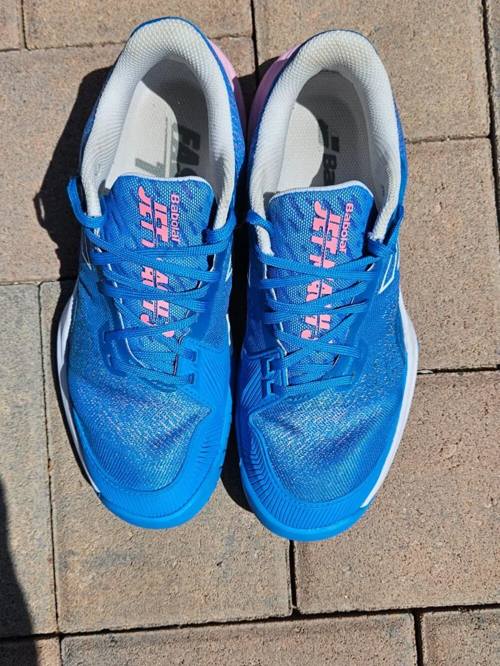 Babolat Jet Mach 3 All Court Women's Tennis/Pickleball Shoes Size 8 - Blue/Pink - Picture 10 of 10